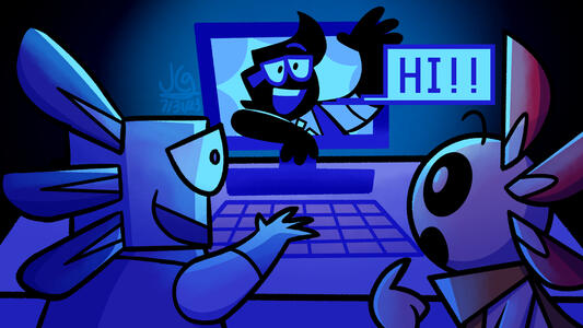 2 characters belong to tehTTguy &amp; icecreampizzer